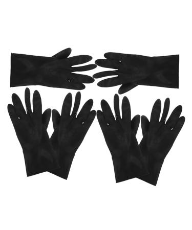3 Pairs Hair Shampoo Gloves Black Hair Dye Ponytail Mens Hair Dye Men Shampoo Guantes De Para Medium