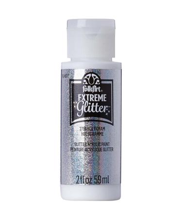 FolkArt Extreme Glitter Acrylic Paint in Assorted Colors (2 oz)  2796  Hologram (XGLT-2796)