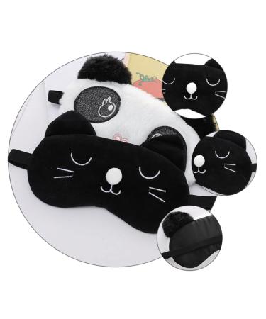 3 Pcs Cat Sleep Mask Funny Blindfolds & Eye Covers Comfortable Sleeping Eye Shades Perfect for Travel & Relaxation - Buy Online on SooperMarket.com