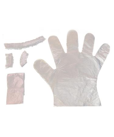 Hair Bleach Kit Hair Dye Kit Disposable Hair Bleach Kit DIY Hair Dying Kit Include Gloves Ear Caps Shower Cap Shawl Hair Dying Accessory Kit for Salon