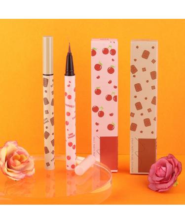 2Pcs Glitter Liquid Eyeliner Pen Set in Dark Red & Brown | Waterproof, Smudge Proof, Long Lasting | Metallic Satin Finish, High Pigmentation | Colorful Sparkle Eye Liner - 2 Count - Buy Online on SooperMarket.com