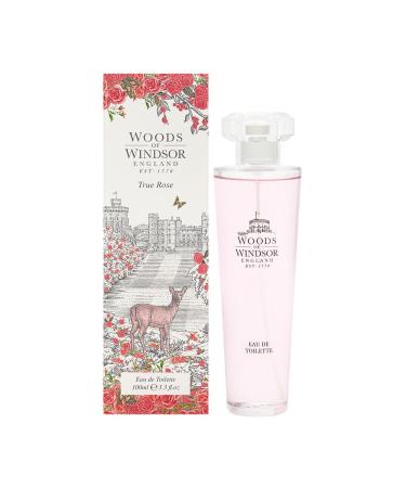True Rose by Woods of Windsor 3.3 oz Eau de Toilette Spray Rose 3.3 Fl Oz (Pack of 1)