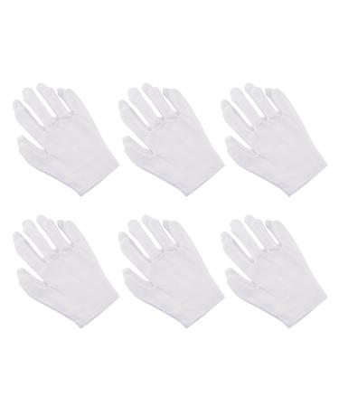 6 Pairs White Moisturizing Hand Spa Gloves for Soft & Hydrated Skin - Buy Online on SooperMarket.com