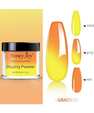 28g/Box Orange and Yellow Temperature Color Change Dip Powder Nails Dipping Nails Long-lasting Nails No UV Light Needed (No.6) Dip - W-No.6 - UKA - Buy Online on SooperMarket.com