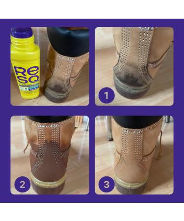 RESQ Stain Remover with Enzymes and Gall (with Brush) - Sneaker Cleaner - Cleans White & Coloured Fabrics 200ml - Buy Online on SooperMarket.com