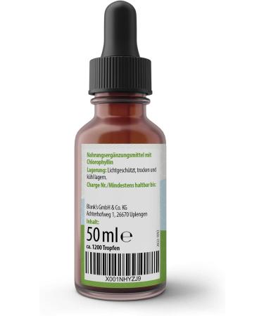 Chlorophyll Drops 50ml | 200mg Liquid Chlorophyll from Pure Alfalfa | Vegan | 30 Daily Doses | Achterhof - Shop Internationally! - Buy Online on SooperMarket.com