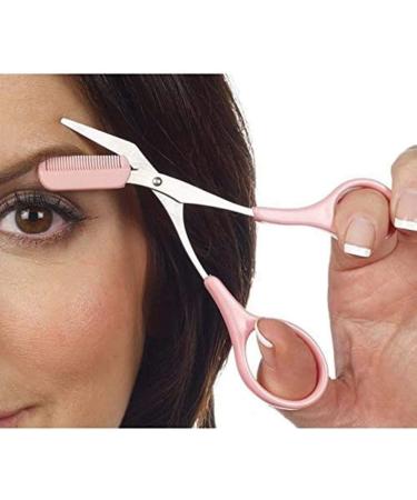 Eyebrow Trimmer Scissors with Mini Comb | Perfect Tool for Shaping and Trimming Eyebrows at Home | Makeup Tools for Men and Women - Buy Online on SooperMarket.com
