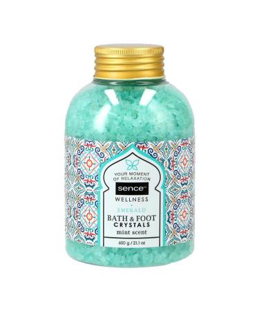 Pack of 6 - Sence of Wellness Bath Salts/Bath Crystals - Emerald - 600g