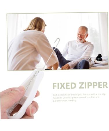 Button Hook Helper Aid Button Assist Tool Hook Dressing Aid Tool White Steel - Buy Online on SooperMarket.com