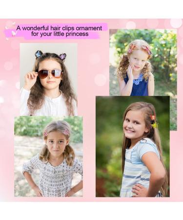 50 Pcs Plastic Mini Butterfly Hair Clips in Assorted Gradient Colors - Cute Hair Accessories for Women & Girls - Buy Online on SooperMarket.com