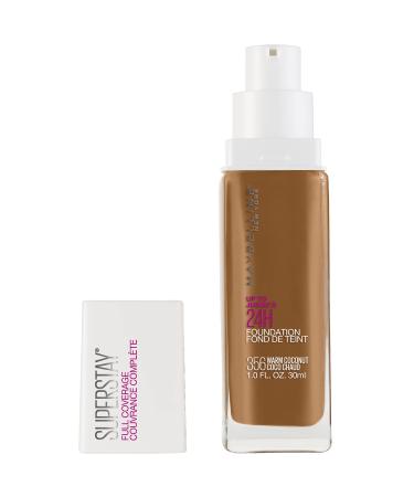 Maybelline Super Stay Full Coverage Liquid Foundation Makeup  Warm Coconut  1 Fl Oz 356 WARM COCONUT 1 Fl Oz (Pack of 1)