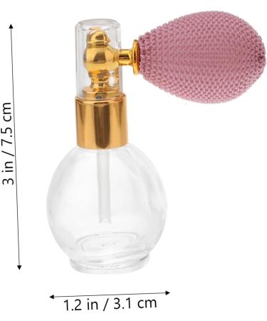 HAPINARY Empty Bottle Perfume Bottle Refillable Perfume Bottle Labs Perfume Bottle with Pump Refillable Bottle Crystal Perfume Glass Bubble Dispensing Pump Travel medium Golden - Buy Online on SooperMarket.com