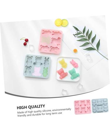 IMIKEYA Cookie Mold 2pcs Cake Mold Chocolate Mold 3D Silica Gel Lollipop Ice Block Mold 15.9X14.1CM - Buy Online on SooperMarket.com