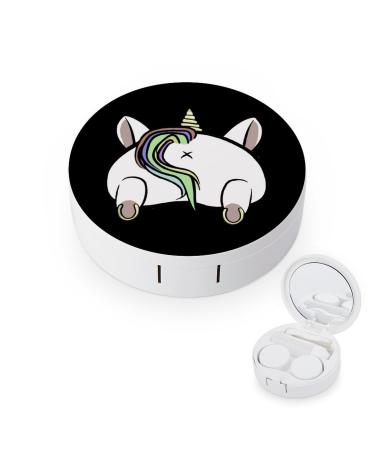 Unicorn Butt Contact Lens Travel Kit Portable Cute Contact Box with Mirror for Daily Outdoor