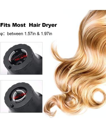Adjustable Universal Hair Diffuser Nozzle for Natural Curly Wavy Hair - Black - Buy Online on SooperMarket.com