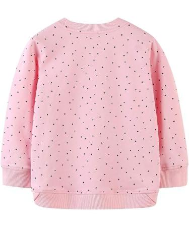 Girls Cotton Sweatshirt Long Sleeve Pullover Top for Kids, Ages 1-12 Years | Casual Jumper T-Shirt for Toddler Girls, Cat Design | Soft and Comfortable Girls' Clothing - Buy Online on SooperMarket.com
