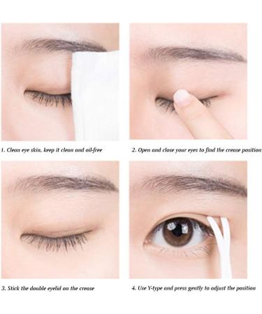 600 Pcs Invisible Double Sided Eyelid Tapes - Instant Eye Lift Adhesive Strips - Multi-Colored Eyelid Stickers for All Skin Types | International Shipping - Buy Online on SooperMarket.com