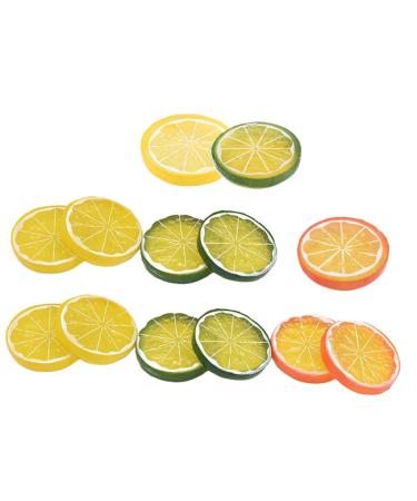 13pcs Imitation Lemon Slice Artificial Lemon Slices Lifelike Lemon Slices Vases Home Decor Wedding Decorations Decorative Fake Fruit Wedding Ornament Fake Fruit Ornament Fake Lemon Assorted Color 4X4X0.8CM