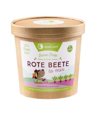 AniCanis Organic Beetroot Flakes for Dogs - Dried Vegetable Flakes - Vegetables - Flake Food Supplement - 175g