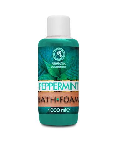 Bathing foam with essential peppermint oil 1000 ml - good sleep - beauty - bathing - body care - wellness - relaxation - aromatherapy - spa - mint aroma - foam bath