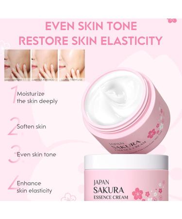 Cherry Blossom Skin Care Set - Complete Skincare Kits for Women & Girls | Japanese Skincare Gift Set with Serum Face Cream and Masks - Buy Online on SooperMarket.com