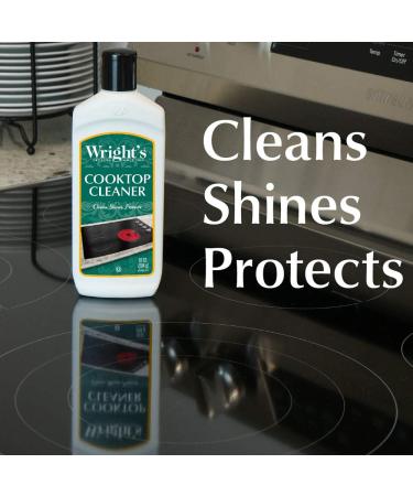 Wright's Cooktop Cleaner - 10 Oz | Gentle Formula for Glass/Ceramic Smooth Top Ranges - Cleans & Protects | International Shipping Available - Buy Online on SooperMarket.com