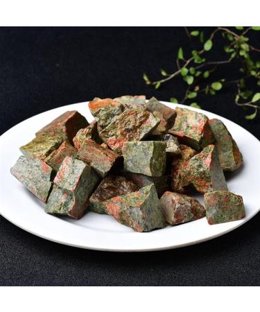 Specimen Rough Natural Raw Stones Crystals Flower Green Stone ReikiGemstone Flowerpot Fish Tank Home DecorStone Full of Texture (Size : 100g) - Buy Online on SooperMarket.com