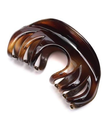 Youxuan Hair Claw for Women  4 Inch Pretty Hair Clip  Hair Grip for Thick Hair  Coffee