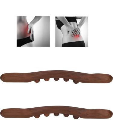 2pcs Wooden Gua Sha Stick Set - Massage Points for Home Relaxation | Natural Wooden Scraping Stick - Buy Online on SooperMarket.com