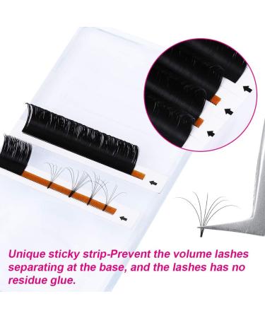 Fadlash Easy Fan DD Curl 0.05 16mm Russian Lashes - Natural Look Self Fanning Eye Lashes - Buy Online on SooperMarket.com