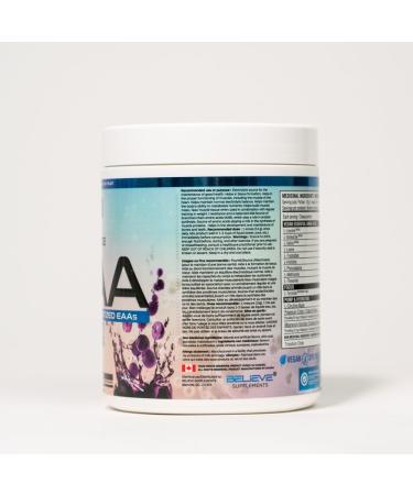 Believe Supplements Performance EAA - Essential Amino Acids Formula | Boost Muscle Recovery Performance & Hydration | Sugar-Free & Delicious Flavors Available! (30 servings Grape Freeze) Grape Freeze 30 servings - Buy Online on SooperMarket.com