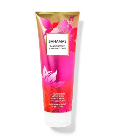 Bath and Body Works BAHAMAS - PASSIONFRUIT & BANANA FLOWER Ultra Shea Body Cream 8 Ounce (2020 Edition)