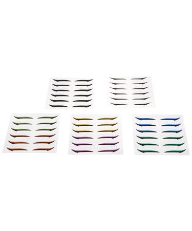 CANIGHT 36 Pairs Glitter Eyeliner DIY Eyelid Tape Double-sided Tape Eyeshadow Tape Eye Line Strip Sticker