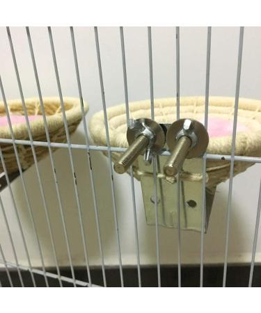 Ycnpeatt 1 Piece Cotton Bird House Bird Nest with Set screw for Budgies Parakeet Cockatiel Small Medium Parrot Cage Hatching Nesting Box - Buy Online on SooperMarket.com