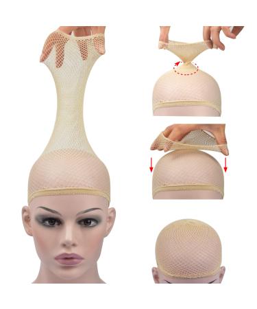 YTBYT 4 Pcs Mesh Wig Stocking Caps for Women Men Kids - Beige - Buy Online on SooperMarket.com