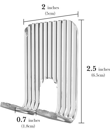 Linkidea Acrylic Razor Holder - 2 Packs Self-Adhesive Shower Hooks for Razors Towels and More - Practical Storage Solutions for Every Bathroom - Buy Online on SooperMarket.com