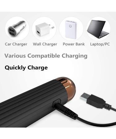 SENDRY Mini Cordless Wand Massager - 160 Vibration Modes - Waterproof & Rechargeable (Black) - Buy Online on SooperMarket.com