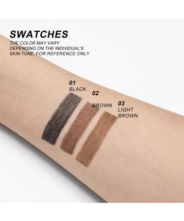 Dual-Sided Eyebrow Pencil Kit - Waterproof Long-Lasting Ultra Precise Brow Makeup - #03 Light Brown - Perfect Natural-Looking Brows - Buy Online on SooperMarket.com