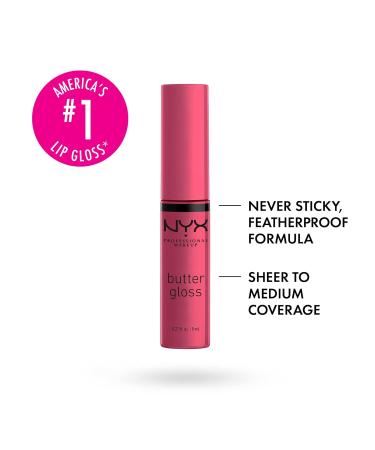 NYX Butter Gloss Strawberry Cheesecake Lip Gloss - Warm Pink (0.27 Fl Oz) - Buy Online on SooperMarket.com