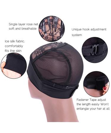 Wig Cap for Headband Wig - 2 PCS Lace Wig Grip Cap Set M(22-23in) - Wig Making Accessories - Buy Online on SooperMarket.com