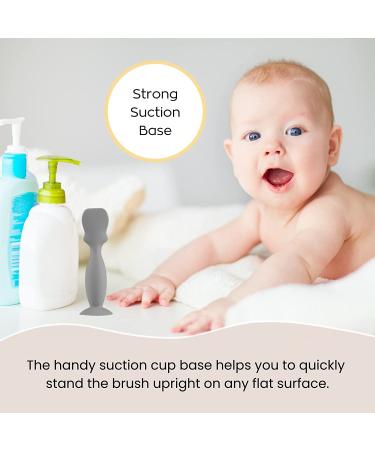 4 Pack Baby Diaper Cream Brush Set for Newborns - Silicone Spatula Applicator in Blue Green Gray White - Buy Online on SooperMarket.com