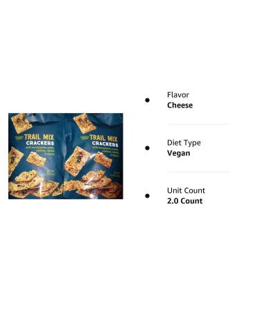 Trader Joe's Trail Mix Crackers with Mung Beans, Seeds, Cashews, Raisins & Cheese - 2 Pack 4.5oz Each - Buy Online on SooperMarket.com