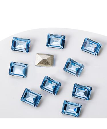 Crystal Nail Rhinestones Clear Nails Gems Stones 10Pcs Pointed Back Rhinestones Diamond Gems For Nail Art Supplies Nail Art Decorations Kits Nail Art Decorations Stickers ND962
