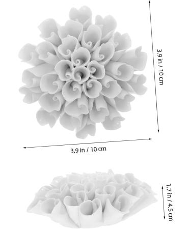 HOLIDYOYO 1pc Ceramic Sunflower Decorations Wall Art Decor Wall Decor Grace Decor Ceramics White - Buy Online on SooperMarket.com