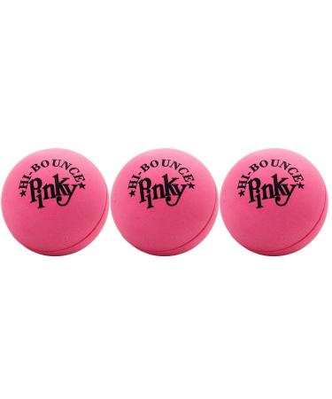 Pink Ball (Pack of 3) 2.55 Inches Original Pinky Balls by JA-RU for Therapy or for Playing Hi-Bounce and JA-RU Ball. #976-3Pe 3 Pack