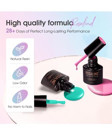ROSALIND 24PCS Gel Nail Polish Set - 20 Color Fall Winter Gel Polish with Base Coat & Top Coats for Stunning Holiday Nails - Buy Online on SooperMarket.com