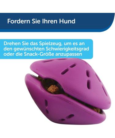 PetSafe Twist-n-Treat Dog Toy | Fillable Treat Toy | Customizable Dispensing & Dishwasher Safe | Purple L - Shop Now for International Shipping! - Buy Online on SooperMarket.com