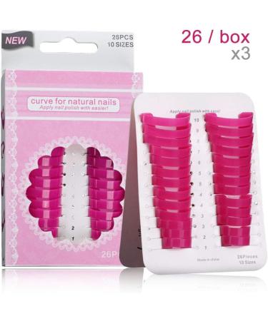 Gresunny 78pcs Nail Polish Stencil Kit - Reusable Plastic Nail Protector Shields for Anti Spill Manicure - Finger Cover Nail Art Clips Cap - Edge & Nails Protection Tools - Buy Online on SooperMarket.com