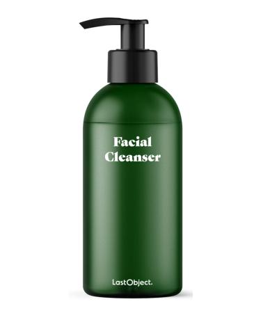 LastObject Refillable Facial Cleanser Kit - 300ml Reusable Bottle with 4 Powder-Based Refills - Zero Waste Moisturizing Aloe Vera & Hyaluronic Acid Face Wash for Sensitive Skin