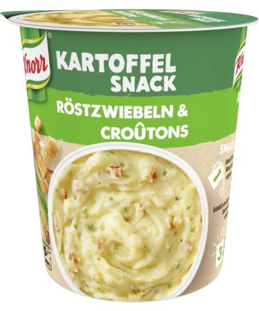 KnorrSnack Bar Mashed Potatoes with Roast Onions & Croutons Pack of 8 (8 x 53 g) Single